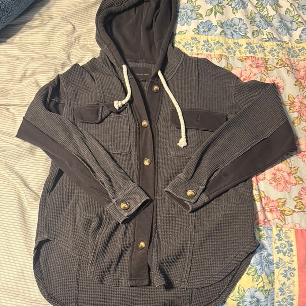 American Eagle thermal hoodie. NWOT.